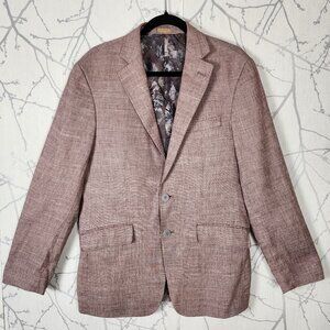 Joseph Abboud Burgundy 55% Linen Blend Sportcoat Blazer